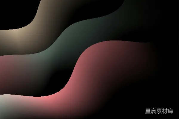 高清摄影 黑色背景上的粉灰色波浪