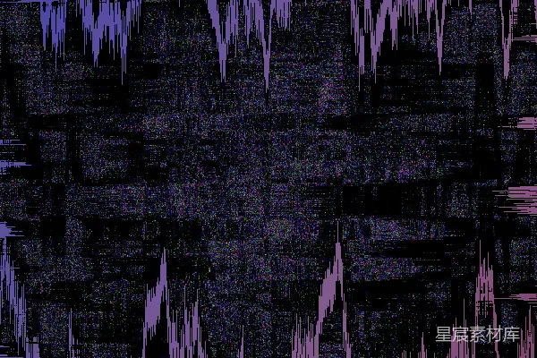 高清摄影 抽象的深紫色和黑色背景，带有锯齿状、扭曲的线条。