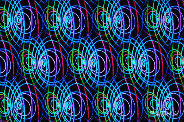 高清摄影 蓝红抽象画