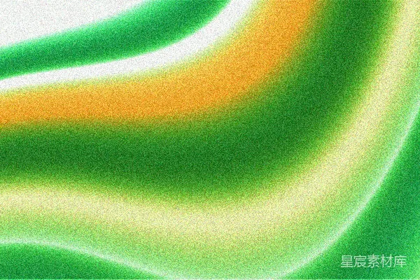 高清摄影 抽象的绿色和橙色波纹背景