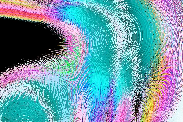 高清摄影 抽象的粉色、天蓝色和黄色的旋涡色彩。