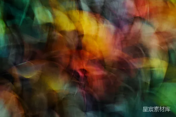 高清摄影 抽象多彩模糊的花卉图案
