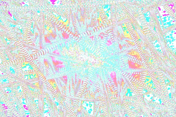 高清摄影 充满活力的抽象图案，中心呈发光的蓝粉色彩。