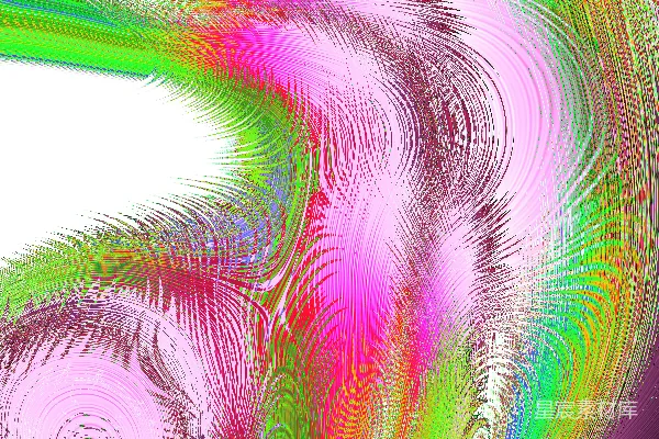 高清摄影 抽象的粉、绿和紫色交织的颜色。