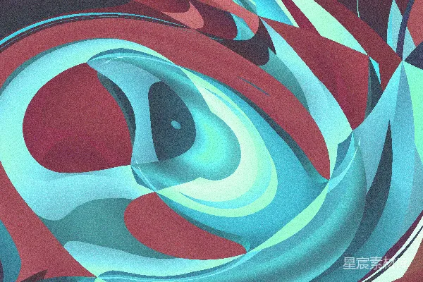 高清摄影 抽象的旋转蓝色和酒红色形状