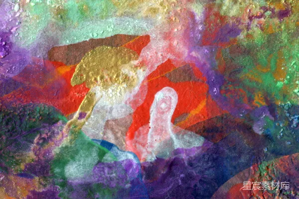 高清摄影 红绿蓝抽象画