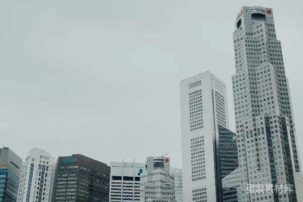 高清摄影 灰色高层混凝土建筑