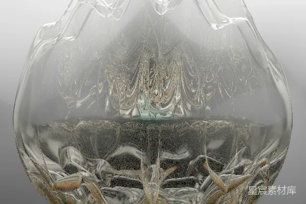 高清摄影 一个有图案的玻璃碗