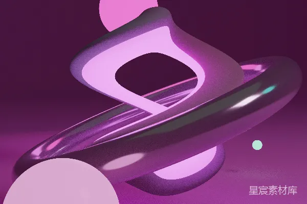高清摄影 一个紫色和黑色的物体在紫色背景上