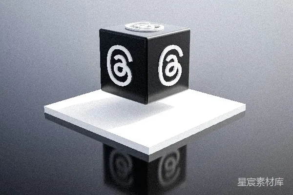 高清摄影 一个黑白相间的立方体，上面标有数字6。