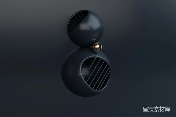 高清摄影 黑色和银色圆形吊灯