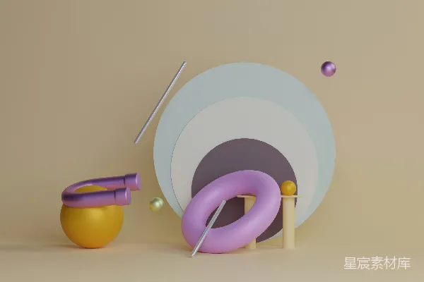 高清摄影 一组彩色的物体