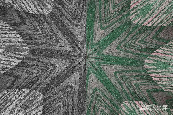高清摄影 抽象的万花筒图案，带有绿色和灰色的色调。