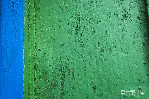 高清摄影 一面绿色的墙和一面蓝色的墙