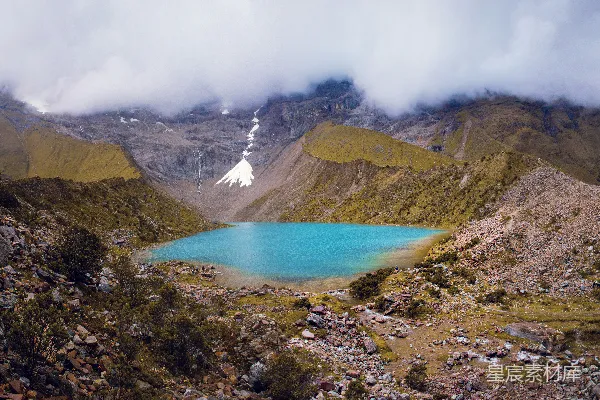 高清摄影 秘鲁山间蓝湖
