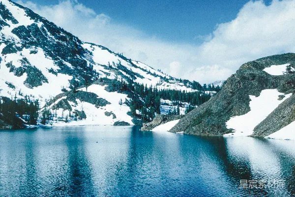 高清摄影 雪山湖景