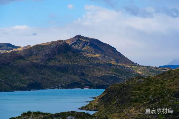 高清摄影 山间湖景