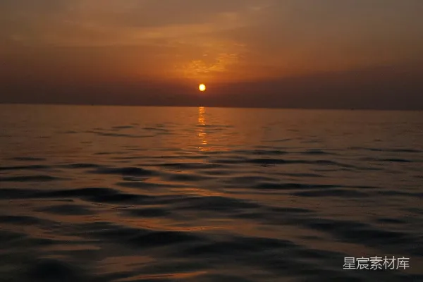 高清摄影 海平面上的日落
