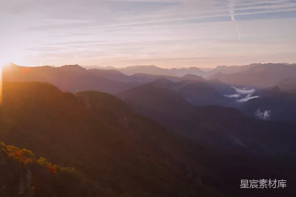 高清摄影 山峦晨曦