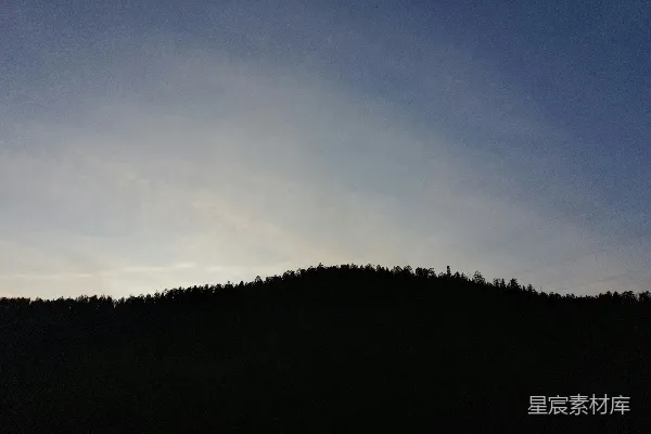 高清摄影 暮色山林
