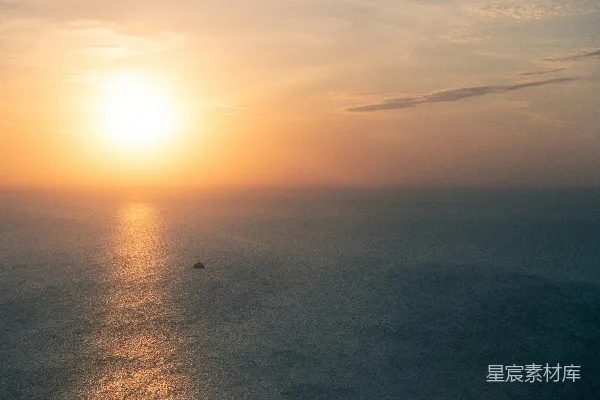 高清摄影 海上的日落