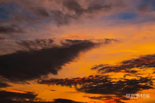 高清摄影 夕阳西下的云海