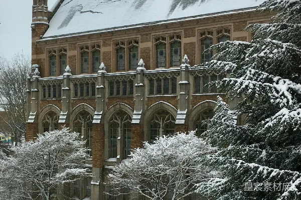 高清摄影 雪后古堡