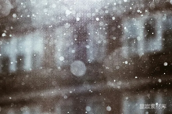 高清摄影 雪中的城市剪影
