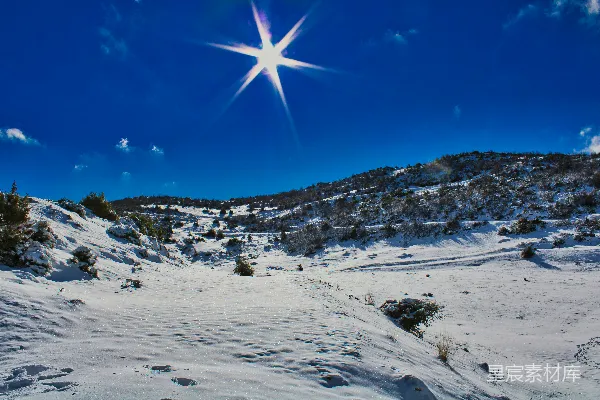 高清摄影 冬日阳光下的雪景