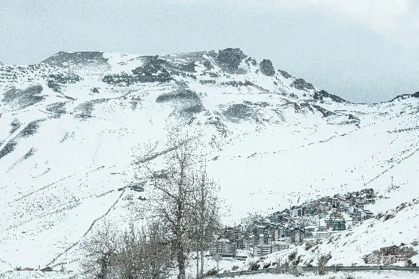 高清摄影 雪景下的小镇
