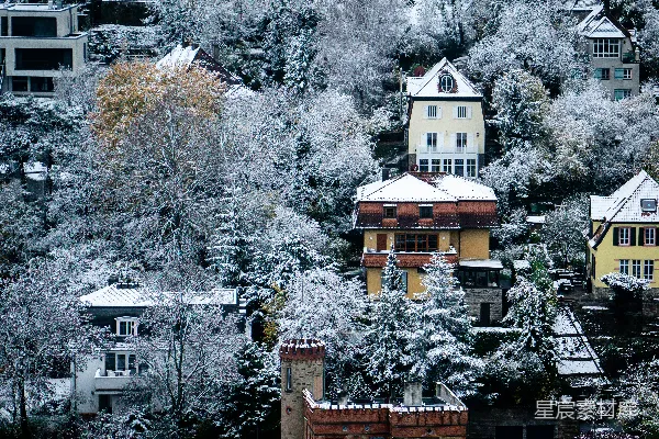 高清摄影 雪后小镇的宁静时光