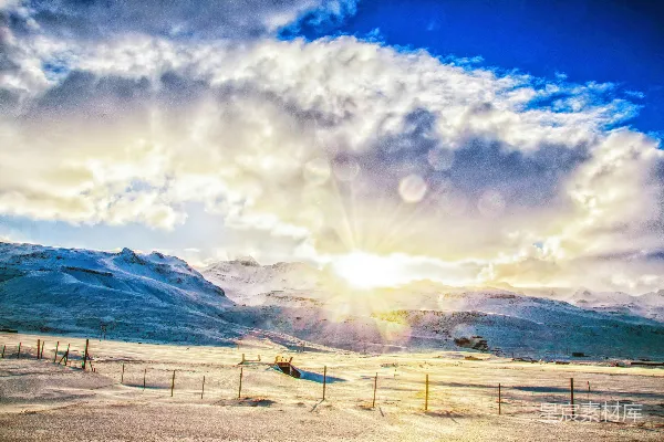 高清摄影 雪域阳光