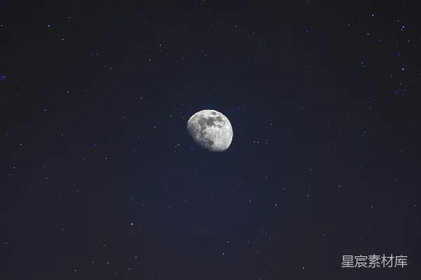 高清摄影 夜空中的月亮