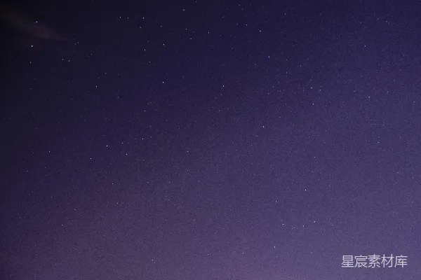高清摄影 夜空中的流星与繁星