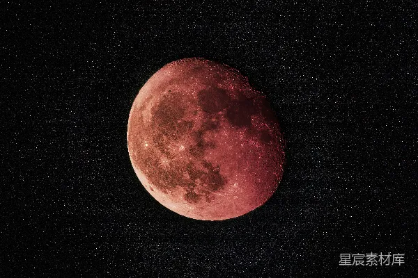 高清摄影 血月的神秘夜空