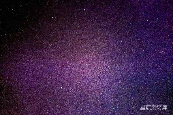 高清摄影 紫色星空下的繁星点点