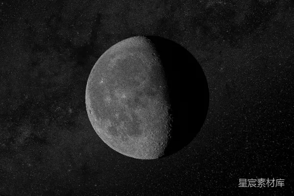 高清摄影 新月与星空