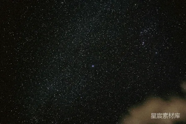 高清摄影 宁静夜空下的星辰