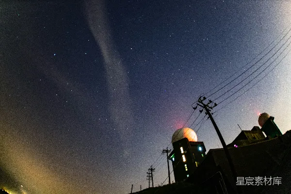 高清摄影 月食下的星空