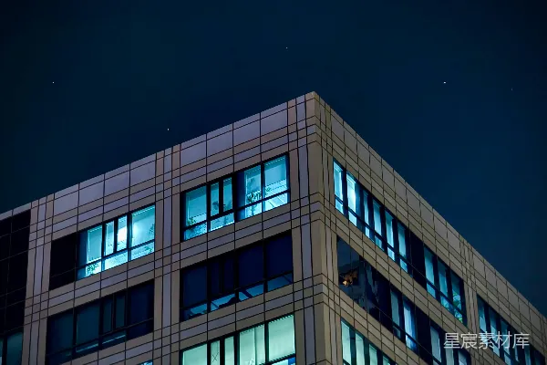高清摄影 夜晚的城市建筑