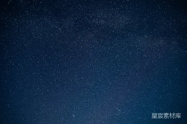 高清摄影 深邃的夜空与流星