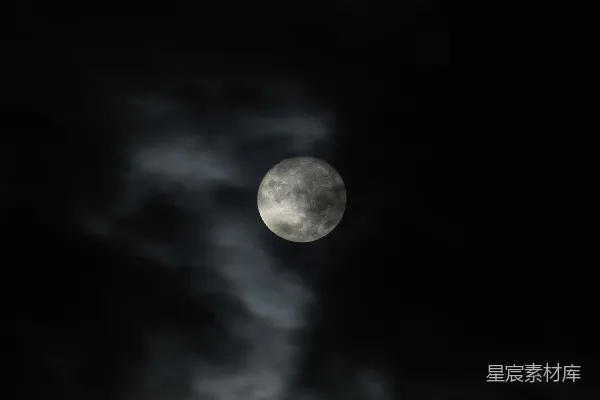高清摄影 月光与云影
