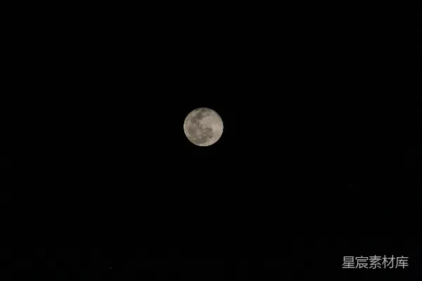 高清摄影 夜空中的月亮