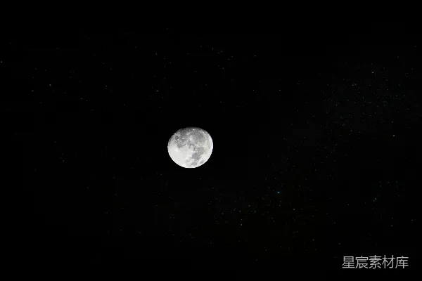 高清摄影 夜空中的月亮
