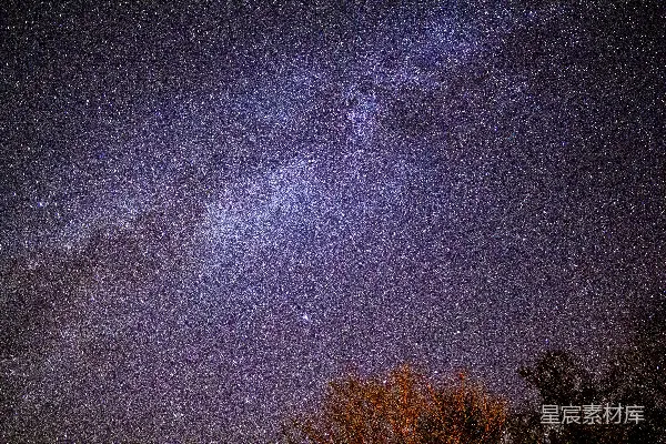 高清摄影 夜空繁星点点