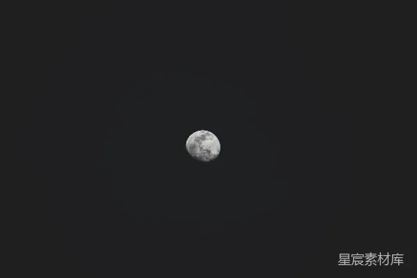高清摄影 夜空中的月亮