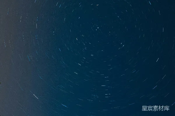 高清摄影 星空轨迹下的夜空