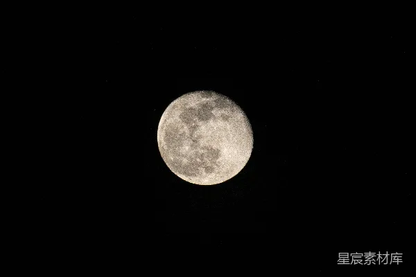 高清摄影 夜空中的满月