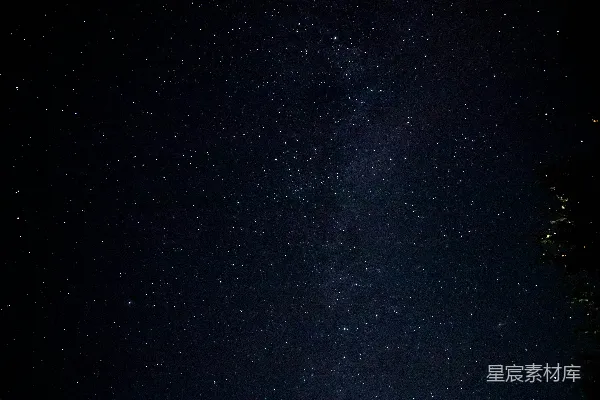 高清摄影 夜空下的点点星光
