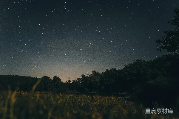 高清摄影 星空下的静谧夜晚
